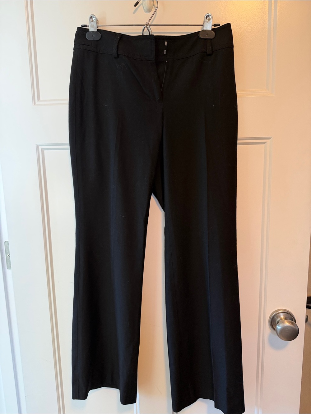 Ann Taylor Black Straight Leg Work Trousers